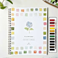 Miniatyrbild 1 av 4: Akvarellarbetsbok Blomma Akvarellarbetsböcker Enkla målningsprojekt för nybörjare för att lugna ner sig Flowers
