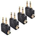 Miniatyrbild 1 av 5: 4-pack flygplanshörlursadapter, flygplansadapter för hörlurar, guldpläterad 3 -gt