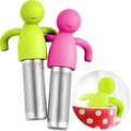 Miniatyrbillede 1 af 5: 2 Stk. Te-infuser til Løs Te, Sødt Fintmasket Te-si Rustfrit Stål Te-filterkugle Te-diffuser til Tekopper Tekander (Grøn, Rose)
