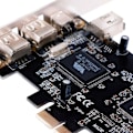 Miniatyrbillede 5 af 5: Pcie Firewire-kort til Windows 10, ieee 1394 Pci Express-controller 4 porte (3 x 6-benet og 1 x 4-benet)