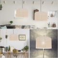 Miniatyrbillede 5 af 5: Store lampeskærme, tromlelampeskærm moderne stil E27 lysdæksel mode vævet lampeskærm skrivebordslampe lampeskærm