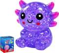 Glitter Axolotl Squishy Leksak, Squishy Leksaker, Långsamt Återgående Squishy Purple
