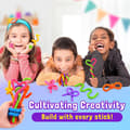 Miniatyrbild 3 av 5: Sensoriska fidgetleksaker för barn: 6-pack texturerad silikonfidgetsticka för stress, ångest, autism, ADHD, tysta skrivbordsfidgets för klassrum, resor