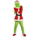 Julefest cosplay grinch kostymemaske barn/voksne SS S