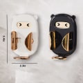 Miniatyrbild 2 av 5: Elektrisk tandborsthållare för badrum 2-pack, elektrisk tandborste automatisk infällbar hållare, ingen borrning självhäftande väggmontering