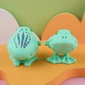 Miniatyrbillede 4 af 5: 1/8 stk. Børne Optræk Legetøjs Frø Uden Batteri Nødvendig Optræk Fjeder Springende Farverig Frø Legetøj 1pc Random Color