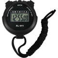 Miniatyrbillede 1 af 5: Digitalt sportsstopur Timer Stopur Stort display Intervaltræningstimer Udendørs Split Stop Watch Omgangstimer (Sort)