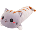 Miniatyrbillede 1 af 4: Sød Lang Kat Plys Kawaii Krops Pude Kat Fyldte Dyr Bløde Plysdyr Knusbar Bomuld Killing Sovepude Ryg Pude Fyldt Plys Dukke Legetøj Gave