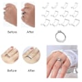 Miniatyrbillede 3 af 5: 12 stk. Usynlige ringformindskere til løse ringe, ringjustering der passer til alle ringe, ringclips til at gøre ringe mindre