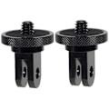 Miniatyrbilde 1 av 7: Kamerafesteadapter 1/4\" -20 Konverteradapter Stativmontering for aluminiummetall - Monter kameraet på ethvert GoPro-festetilbehør, 2-pakning