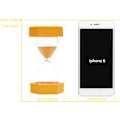 Miniatyrbillede 5 af 7: Timeglas Sand Timer, Sand Timer, Timeglas Børns Timeglas Timer Timeglas Sæt Farverigt Sandur Køkken Timer Yellow 5 min