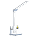 Miniatyrbilde 1 av 5: LED Skrivebordslampe med Penneholder/Digital Klokke Multifunksjonell Skrivebordslampe for Husholdning Barnerom A