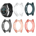 Miniatyrbild 3 av 5: 42/46mm TPU Smart Watch Bumper Case Skyddande Skal för Huawei Watch GT 2 Transparent Black 42mm