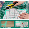 Miniatyrbillede 4 af 6: 4 stk. firkantede quiltelinealer (12,5”/ 9,5”/ 6”/ 4,5”) Syning Akryl lineal Antiskrid Metric lineal DIY Quilteværktøjer med klare trykte linjer til præcis