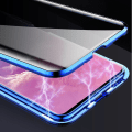 Miniatyrbild 4 av 5: Magnetiskt fodral kompatibelt med Samsung Galaxy S23 Ultra, Anti Peeping fodral Dubbelsidigt härdat glas Skyddande Flip Shell 360 Full Body Protection M gold