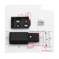 Miniatyrbillede 2 af 5: Heavy Duty Push To Open Kabinet Hardware 8pc Magnetisk Push Latch & Lås Til Dør Touch Latches Rv Skab Plastik - Hvid Og Sort