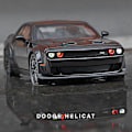 Miniatyrbillede 2 af 5: 1:32 Dodge Challenger Hellcat Redeye Legerings Muskelbil Model Lyd og Lys Børnelegetøj Samlerobjekter Fødselsdagsgave Red