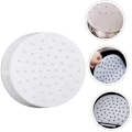 Miniatyrbillede 4 af 8: 200 stk. Air Fryer-papir Air Fryers Bagepapir Air Fryer Tilbehør Runde Dim Sum Steamer-papir Bagepapir 23x23cm