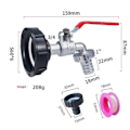 Pikkukuva 1 / 6: IBC-säiliöadapteri IBC-liitin IBC-liitäntä IBC-säiliöadapteri - 3/4 inch alloy and plastic nipple