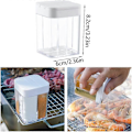 Miniatyrbild 3 av 5: 4 i 1 Kryddburk Kryddlåda Transparenta Kryddboxar Saltströare, Pepparströare Kökskryddburkar för Kryddor (Vit, 2 Stycken), 2024 Ping