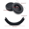 Miniatyrbillede 5 af 5: Memory Foam Ørepuder Ørepude Puder Hovedbøjle Til Xbox Series Trådløse Hovedtelefoner Headband