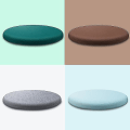 Miniatyrbillede 4 af 4: Rundt Memory Foam Pude Komfortabel Åndbar Polstret Skammelbetræk Vaskbar Måtte Til Hjem Soveværelse Dark Grey 40cm