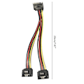 Miniatyrbilde 4 av 5: PC-serverdatamaskin harddisk 15-pin SATA 1 hann til 2 hunn splitter strømledning