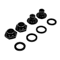 Miniatyrbillede 3 af 5: 4 stk. bagrude glasstøtte hardware kit 90101-sr3-000 auto tilbehør passer til Honda