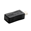 Miniatyrbillede 2 af 5: Sort Micro USB Hun til Mini USB Han Adapter Oplader Konverter Adapter Hfmqv