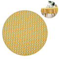 Pikkukuva 2 / 5: Pyöreä pöytäliina rypistymätön haalistumaton pöytäliinat Round yellow 120 cm