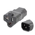 Miniatyrbilde 1 av 5: Gjør-det-selv-strømkoblingsadapter IEC320 C14 hann til Nema 5-15/20r hunn
