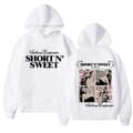 Sabrina And Carpenter Merch Hettegensere Trykt Genser Løs Pullover Casual Langermet For Menn Kvinner Hvit White S