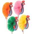 Miniatyrbilde 1 av 2: 50 stk Kreative Cocktail Toppers Dekorative Frukt Tannpirkere (Tilfeldig Farge)