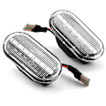 Miniatyrbilde 1 av 4: 2 stk LED Amber Side Marker Lys Blinklys Lampe For Nissan Tiida C11 Note E11 Ne11 Micra K12 Np300 Navara D40 Qashqai J10