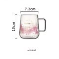 Miniatyrbild 5 av 5: Starbucks Rosa Sakura Färgförändrande Glas Kaffe Mugg Kopp Med Blompinne