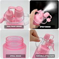 Miniatyrbillede 5 af 7: Vandsprayflaske Misting Vandflaske Sport Vandflaske til udendørs hydrering 580ml Drikkeflaske med Flip Straw, til befugtning Køling Frosted Powder