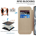 Pikkukuva 5 / 5: iPhone 16 Plus -kuori, yhteensopiva MagSafe-latauksen kanssa, RFID-suojattu nahkainen puhelinkuori - Kulta