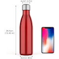 Miniatyrbilde 4 av 4: 500ml Isolerende Vannflaske, Dobbelvegget Rustfritt Stål Vakuumflaske Holder Kald i 24 Timer og Varmt i 18 Timer - BPA-fri Claret