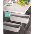 Miniatyrbillede 3 af 5: 2 stk. Skuffesystem til Skab, Badeværelse, Udtrækkelige Skuffer Under Vask, Skab Organiser, Væghængt Skuffesystem Grey