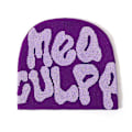 Miniatyrbillede 1 af 5: Dame Grafik Hue Skull Hat MEA Culpa Y2K Strikket Hue Varm Vinterhue purple