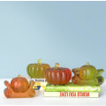 Miniatyrbilde 5 av 5: 2 stk Halloween Gresskar Lys Former 3D Silikon Gresskar Form DIY Lys Lage Håndverk Gave til Halloween Thanksgiving Dekorasjoner