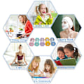 Miniatyrbillede 2 af 7: Timeglas Sand Timer, Sand Timer, Timeglas Børns Timeglas Timer Timeglas Sæt Farverigt Sandur Køkken Timer Blue 3 min
