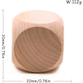 Miniatyrbild 2 av 5: 50 Stycken DIY Tomma Tärningar Tomma Trätärningskuber Omalade Tomma Trätärningar, Tomma Trätärningar att Måla, Märka, DIY eller Dekorera (