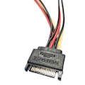 Miniatyrbillede 3 af 5: Pc Server Computer Harddisk 15-polet Sata 1 Han til 2 Hun Splitter Strømkabel