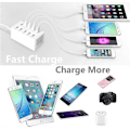 Miniatyrbillede 4 af 5: USB Ladestation, 50W 10-Port USB Oplader Hub, Multi-Port USB Oplader med Smart Detect, Kompatibel med iPhone, Galaxy, iPad Tablet og Andre USB