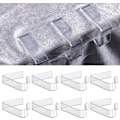 Miniatyrbilde 1 av 4: 8 Pakk Plast Duksnapper, Klare Piknik Duksnapper Duksnapper Holder Duksnapper for Spisestue Hjem Bryllup Fest Innendørs Utendørs L