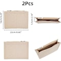 Miniatyrbild 5 av 5: 2 st Filtinsats Organizer för Handväska Multi Pocket Handväska Tote Shaper Toalettväska Fickor Insats Avdelare Organizer Väska i Väska Dragkedja Insats Väska Foder Fodral m