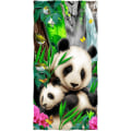 Miniatyrbild 1 av 3: Precious Pandas Super Soft Plysch Bomull Strand Bad Pool Handduk - - -ys