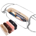 Miniatyrbild 4 av 5: Multi-Pocket Women Insert Bag Handbag i filttyg - Black S
