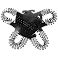 Miniatyrbild 2 av 3: 4 st Interlocking Banankam Hårklämma Fläta Verktyg Böjbara Hårkammar För Kvinnor